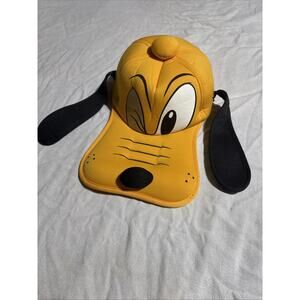 Disney Parks Pluto Foam Hat Floppy Ears Yellow Adult Size